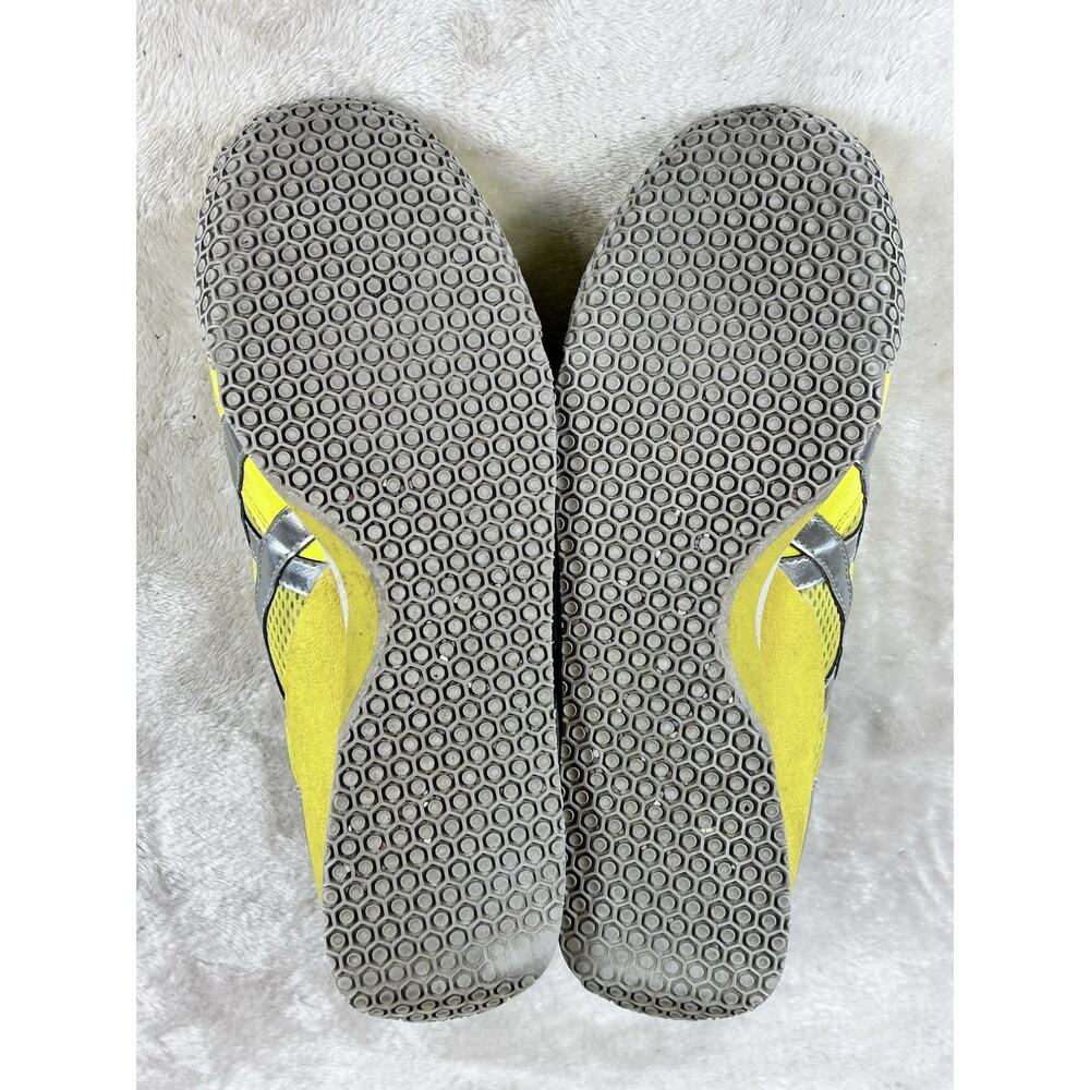 Asics Onitsuka Tiger Ultimate 81 Retro Shoes Silver Yellow Womens Sz 7.5 HN567 - Picture 6 of 7